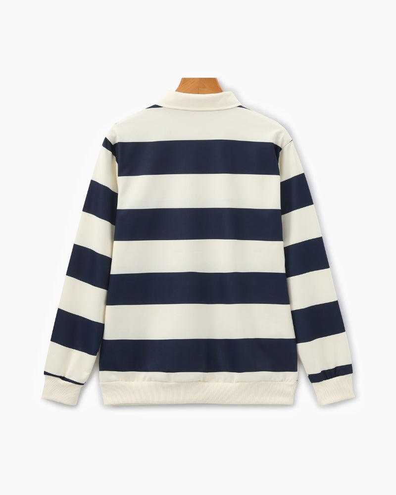 Polo de rugby vintage Stripe