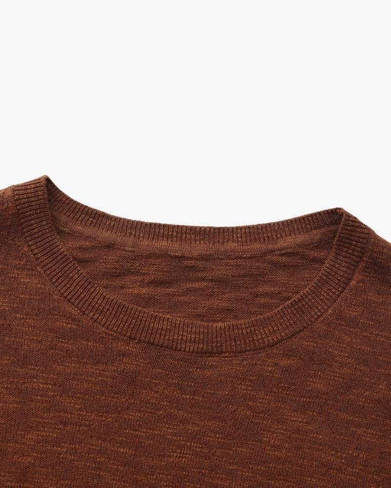 Cuello de camarón esencial de lino y algodón