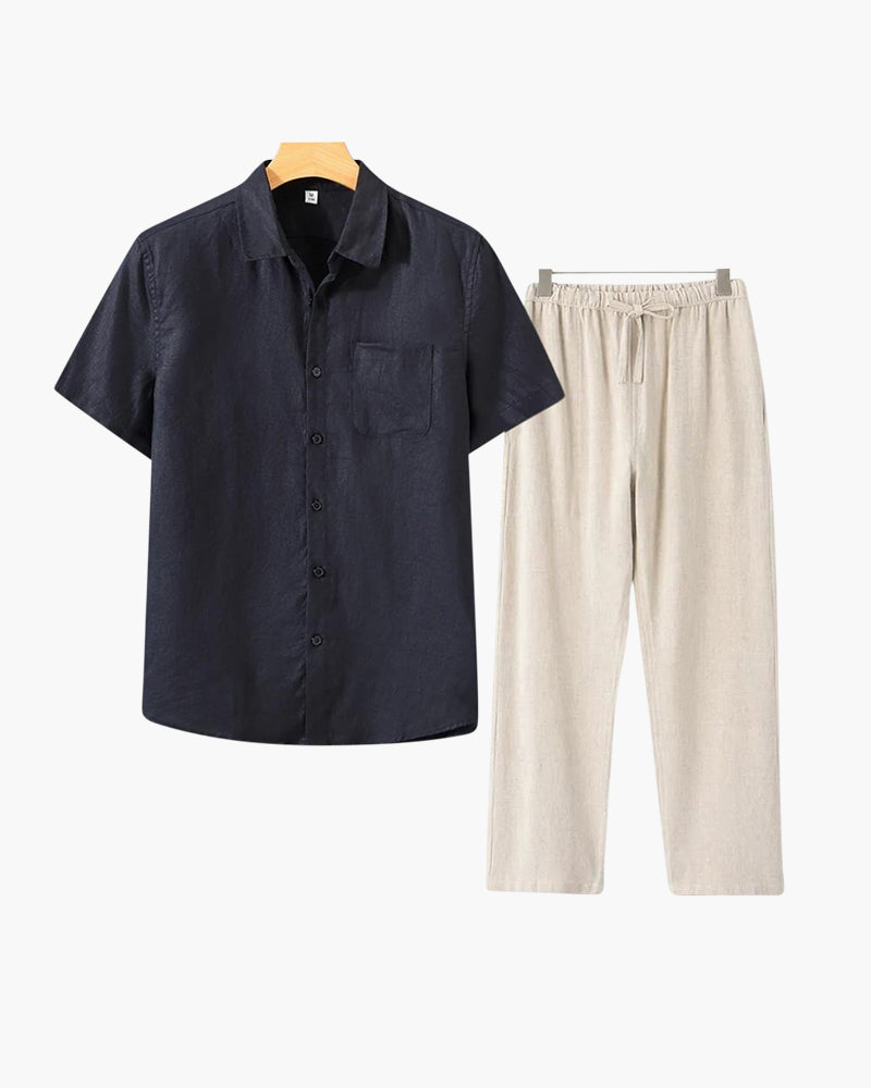 Conjunto de lino Old Money (Shortsleeve)