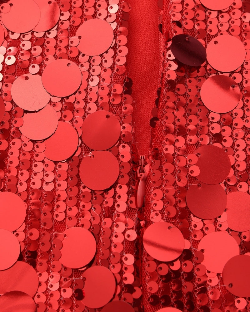 Mini vestido de fiesta con lentejuelas