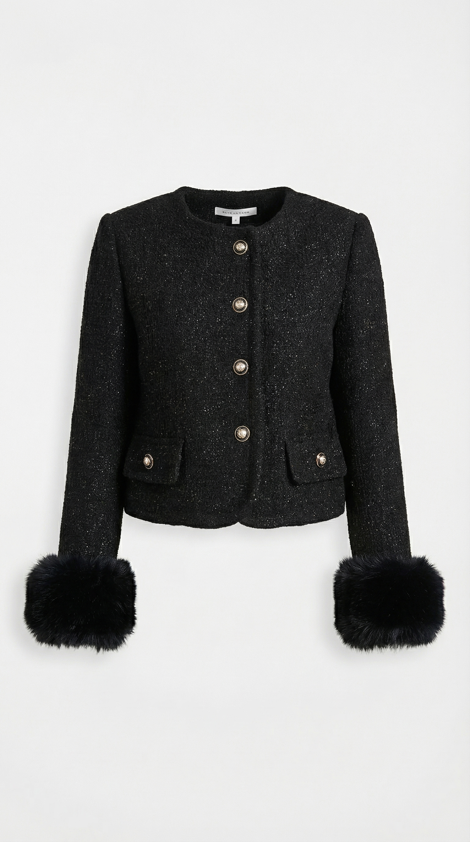 Moraine - Black Stylish Jacket and Half Skirt Set
