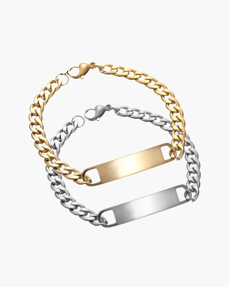 Pulsera de cadena con firma