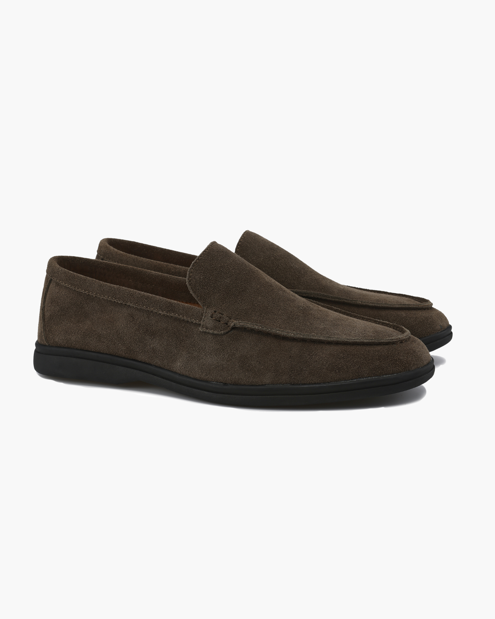 Premium Suede Loafers - Soles Negros