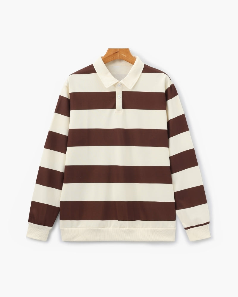 Polo de rugby vintage Stripe