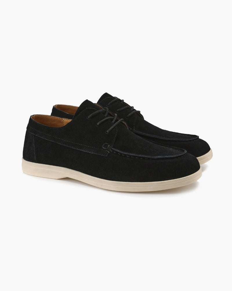 Zapatos premium de encaje de gamuza