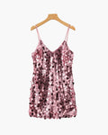 Mini vestido de fiesta con lentejuelas