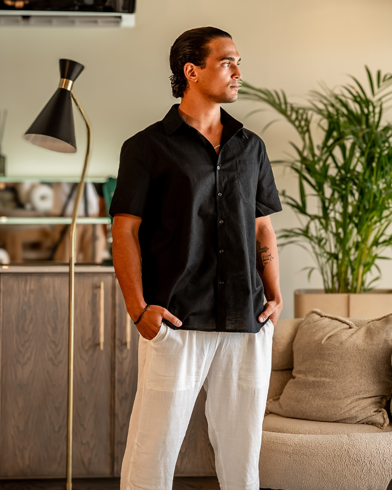 Ciudad del Cabo - Camisa de lino (Falda corta)