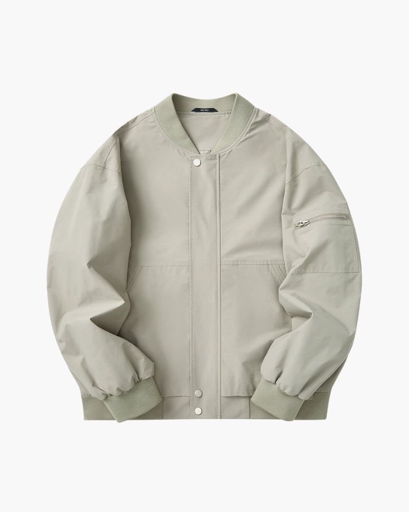 Chaqueta bomber minimalista