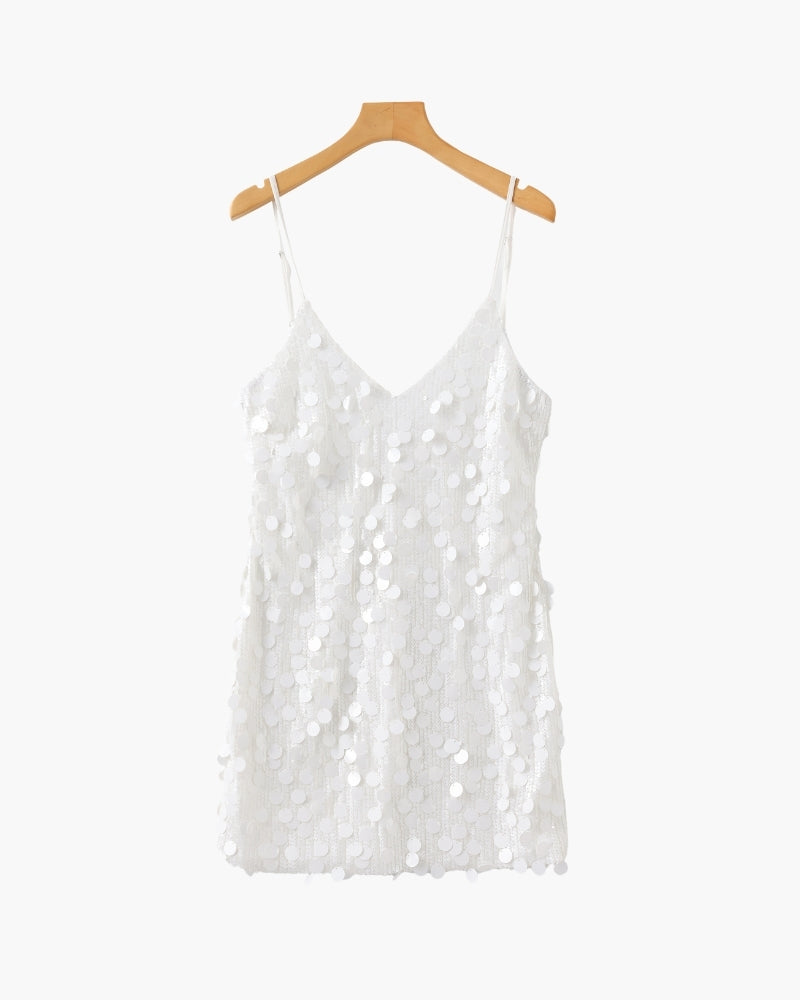 Mini vestido de fiesta con lentejuelas