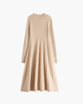 Vestido flare de cachemira pura