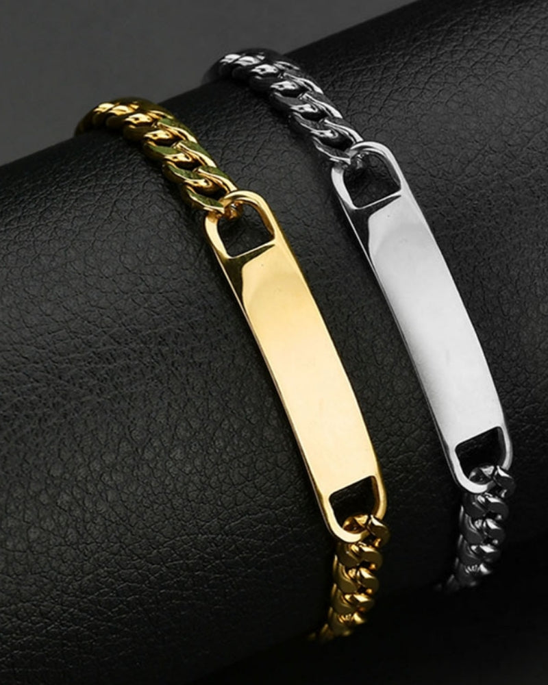 Pulsera de cadena con firma
