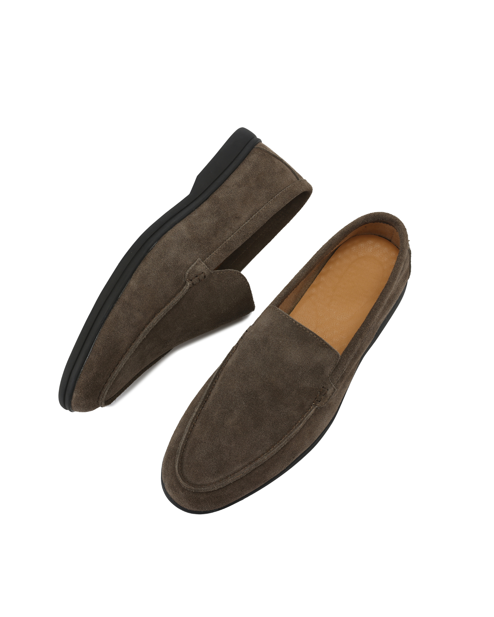 Premium Suede Loafers - Soles Negros