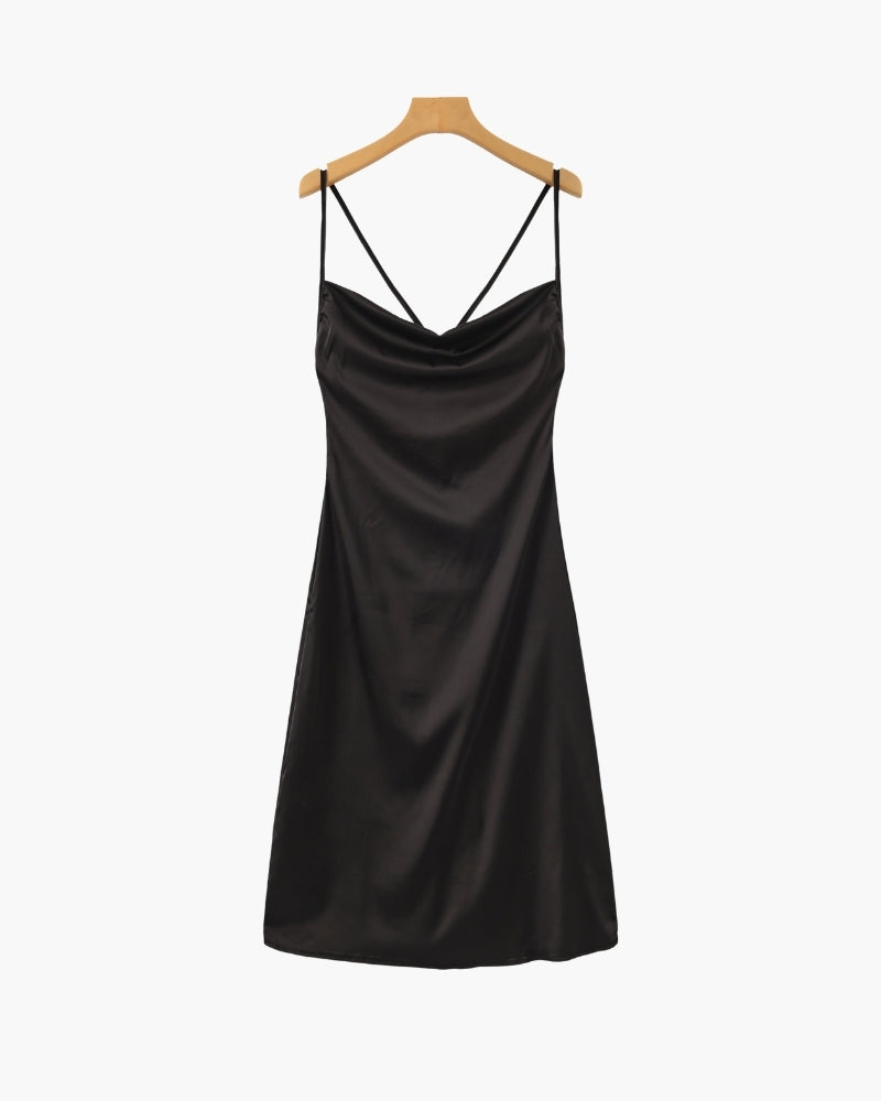 Vestido de sobres de seda Old Money