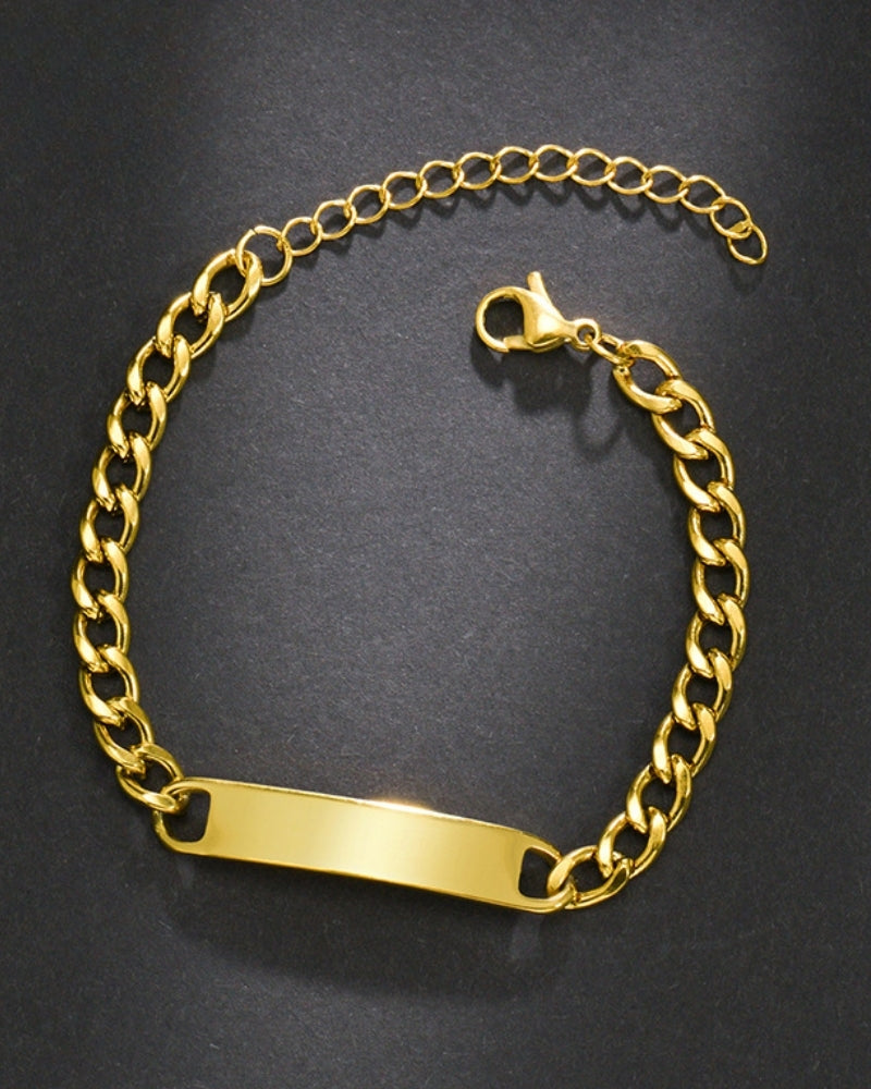 Pulsera de cadena con firma