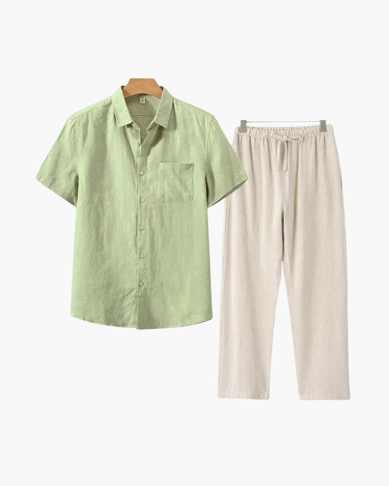 Conjunto de lino Old Money (Shortsleeve)