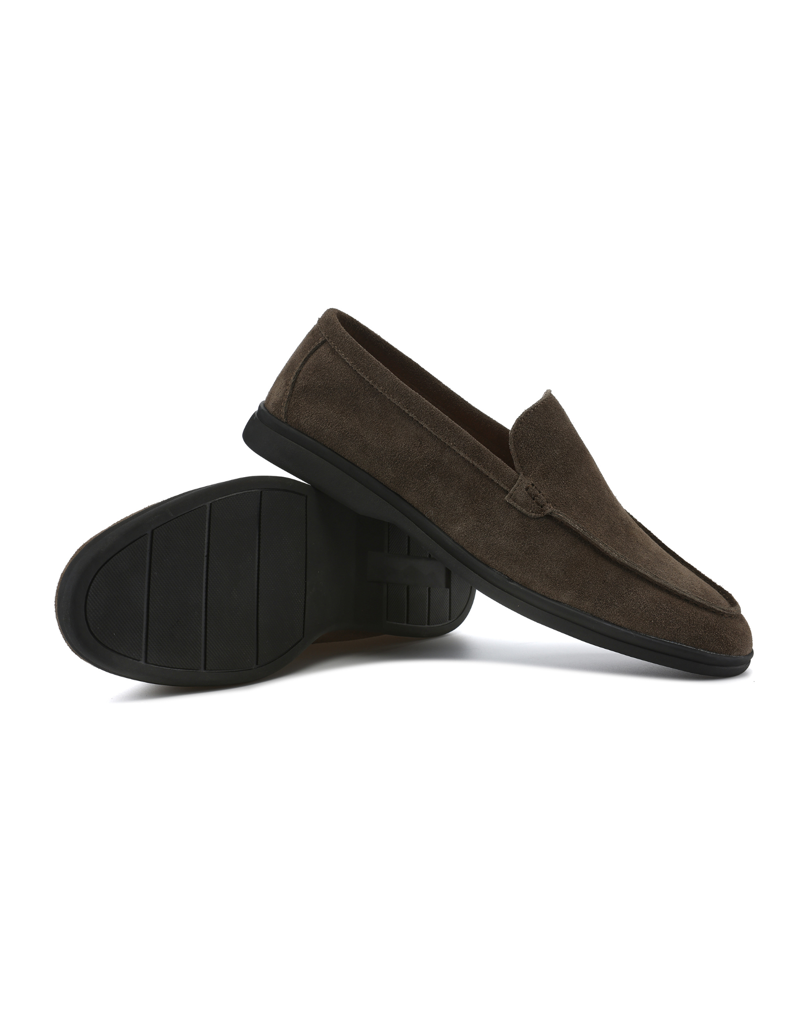 Premium Suede Loafers - Soles Negros