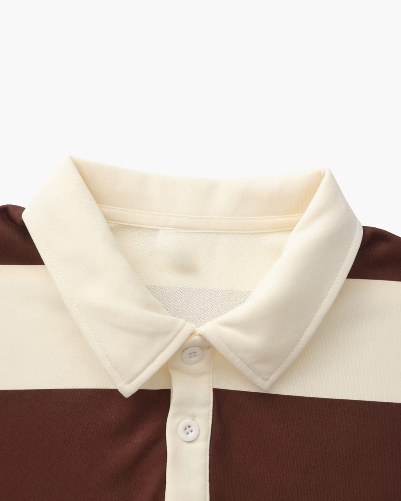 Polo de rugby vintage Stripe