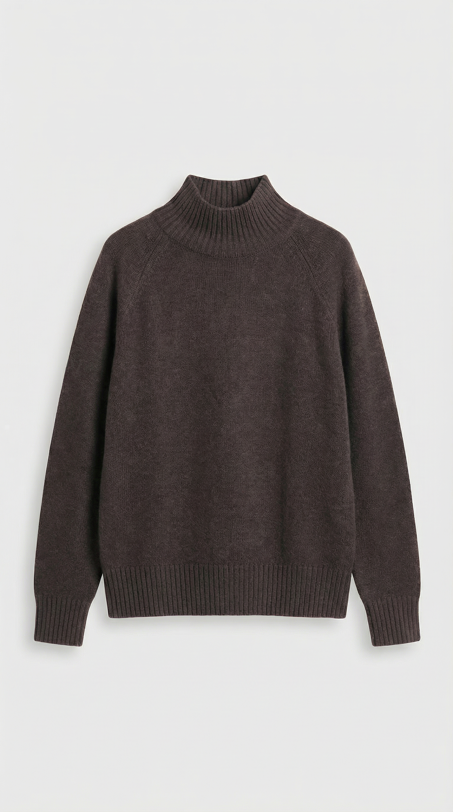 Vilo - 100% Wool Set with Thick Sweater and Wide Pants Brown