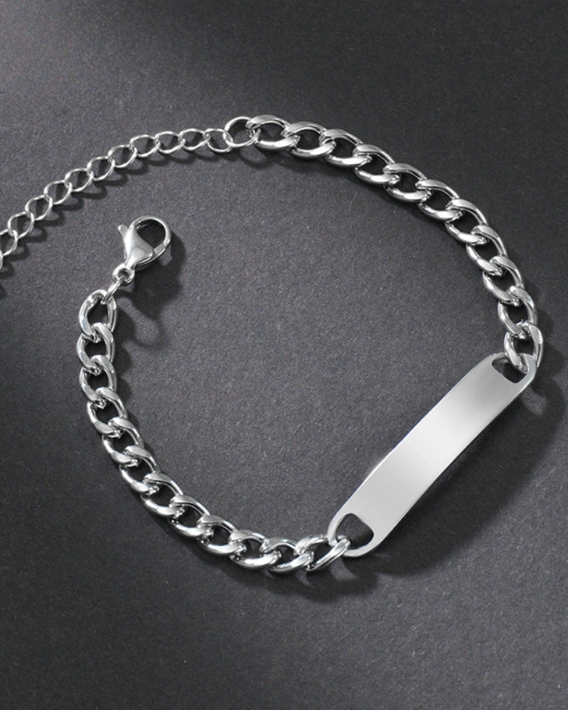 Pulsera de cadena con firma