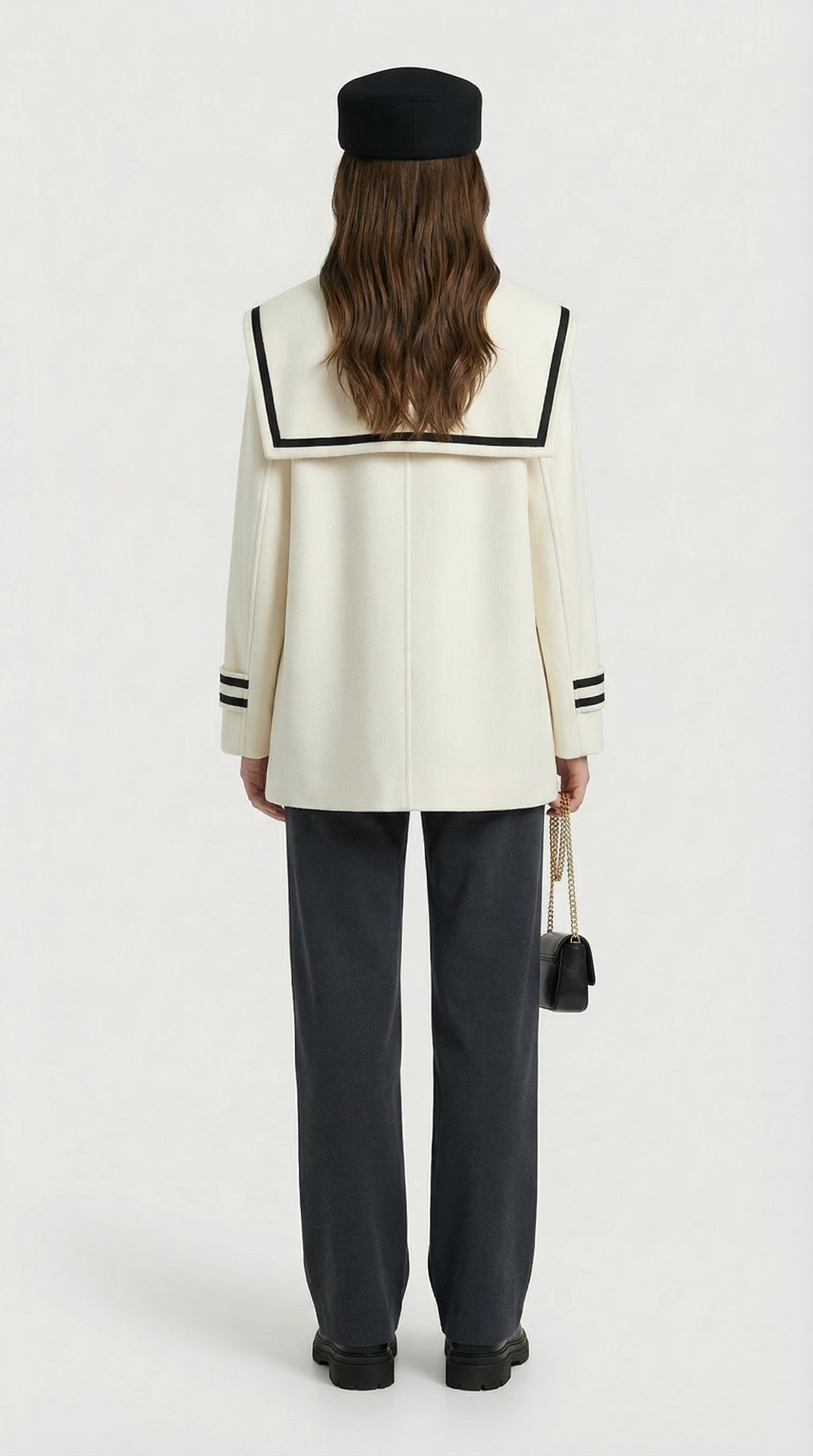 Frosta - Loose Sailor Coat with Large Pocket