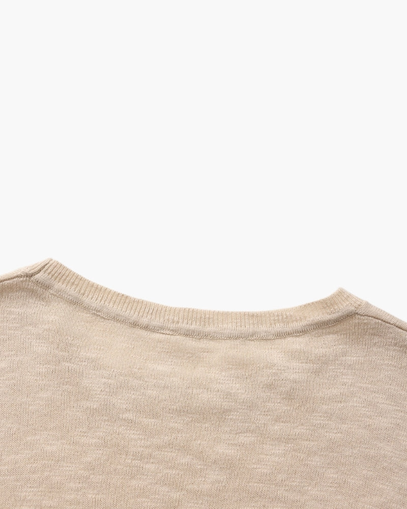 Cuello de camarón esencial de lino y algodón