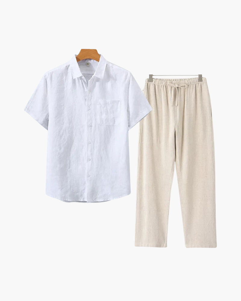 Conjunto de lino Old Money (Shortsleeve)