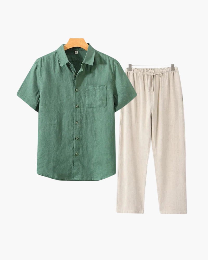 Conjunto de lino Old Money (Shortsleeve)