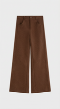 Ember - Pantalón casual vintage con cordones rectilíneos y relajados