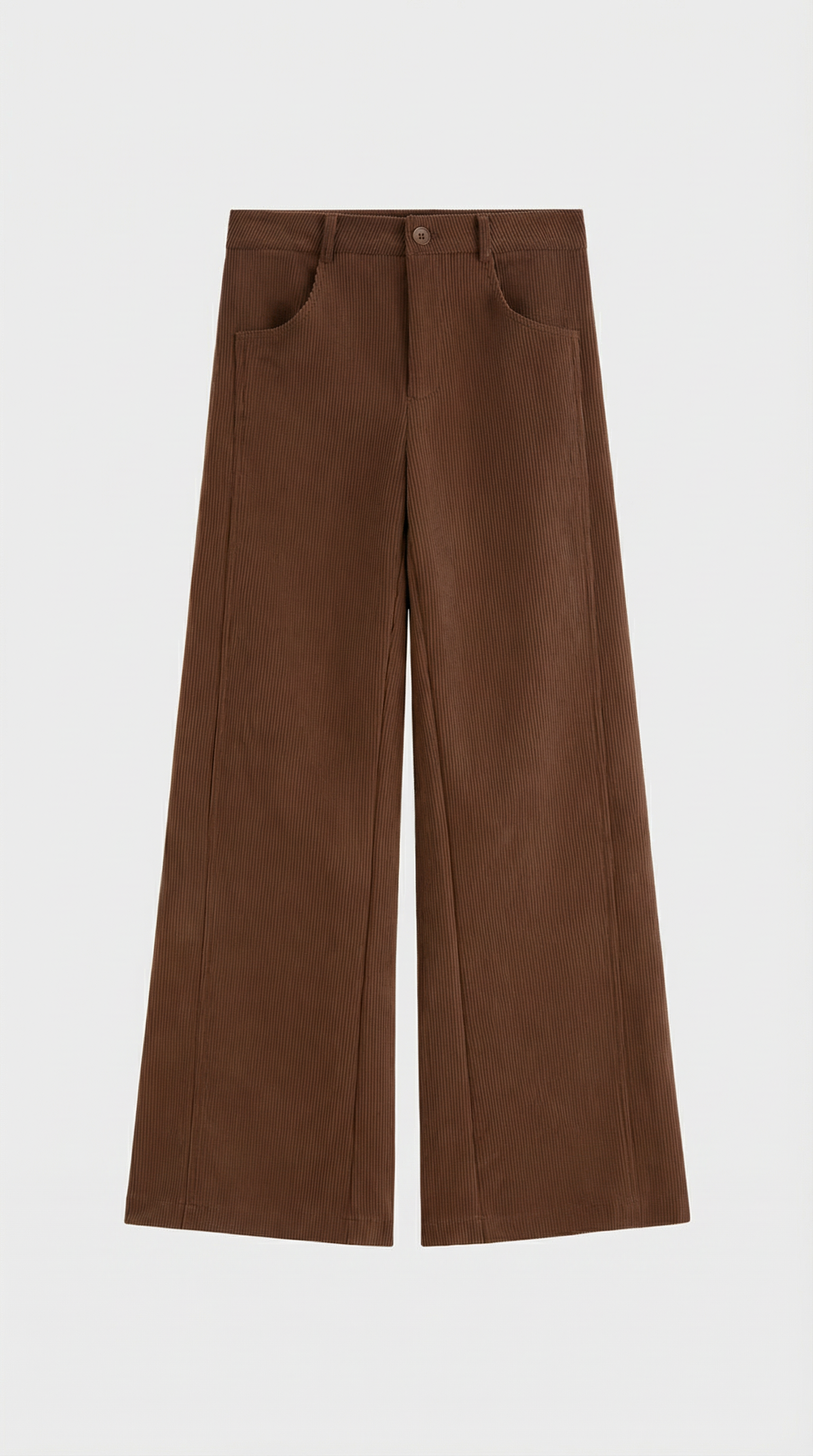 Ember - Pantalón casual vintage con cordones rectilíneos y relajados