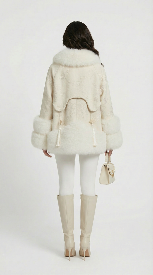 Aeris - Vegan Fox Fur and Down Jacket