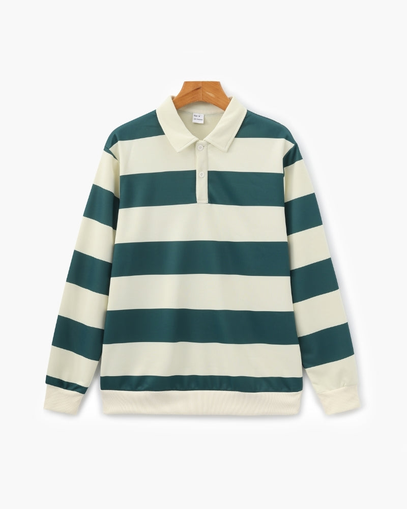 Polo de rugby vintage Stripe