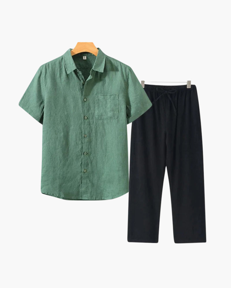 Conjunto de lino Old Money (Shortsleeve)