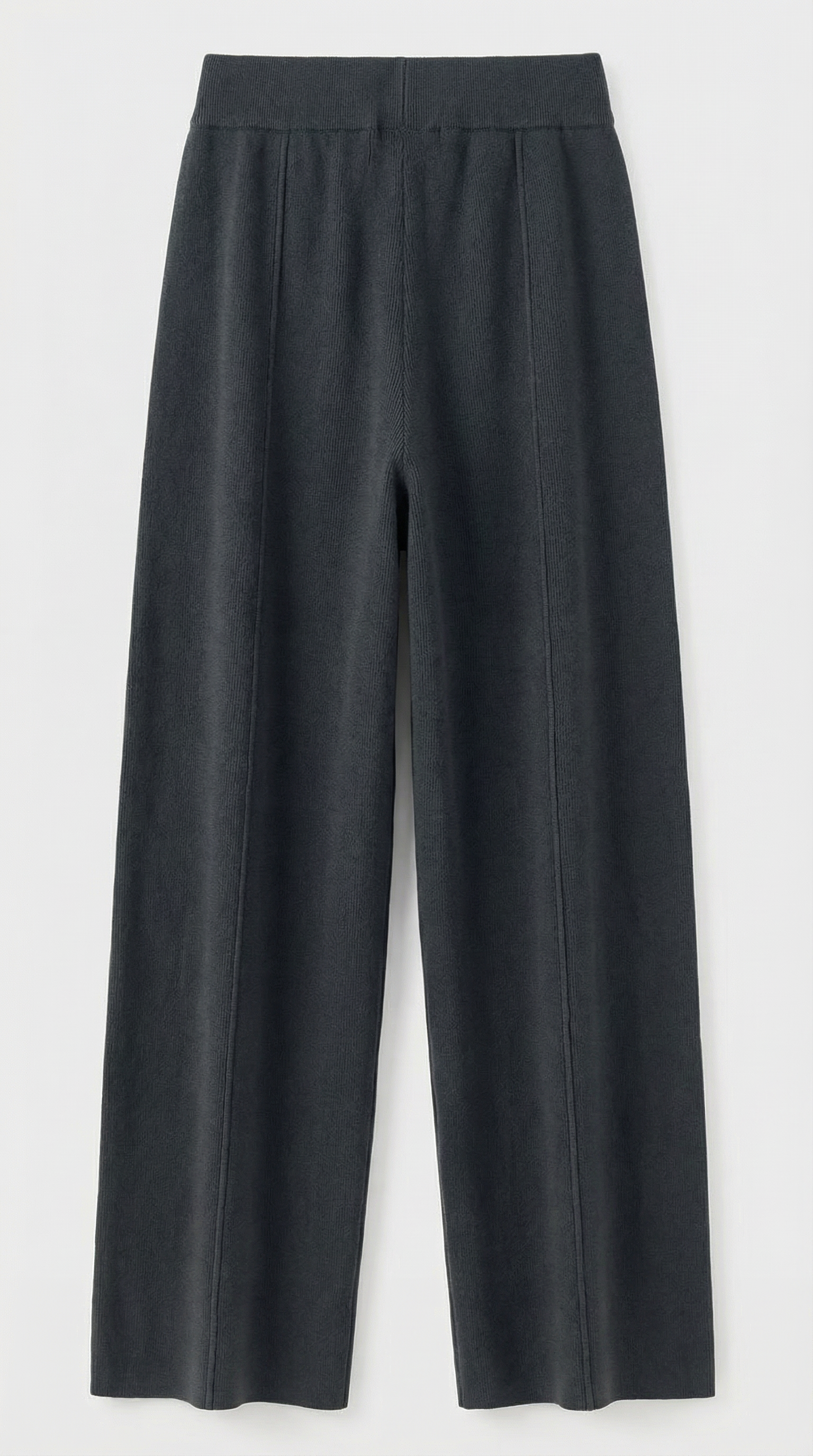 Milos - 100% Merino Woolen Wide Leg Pants Black