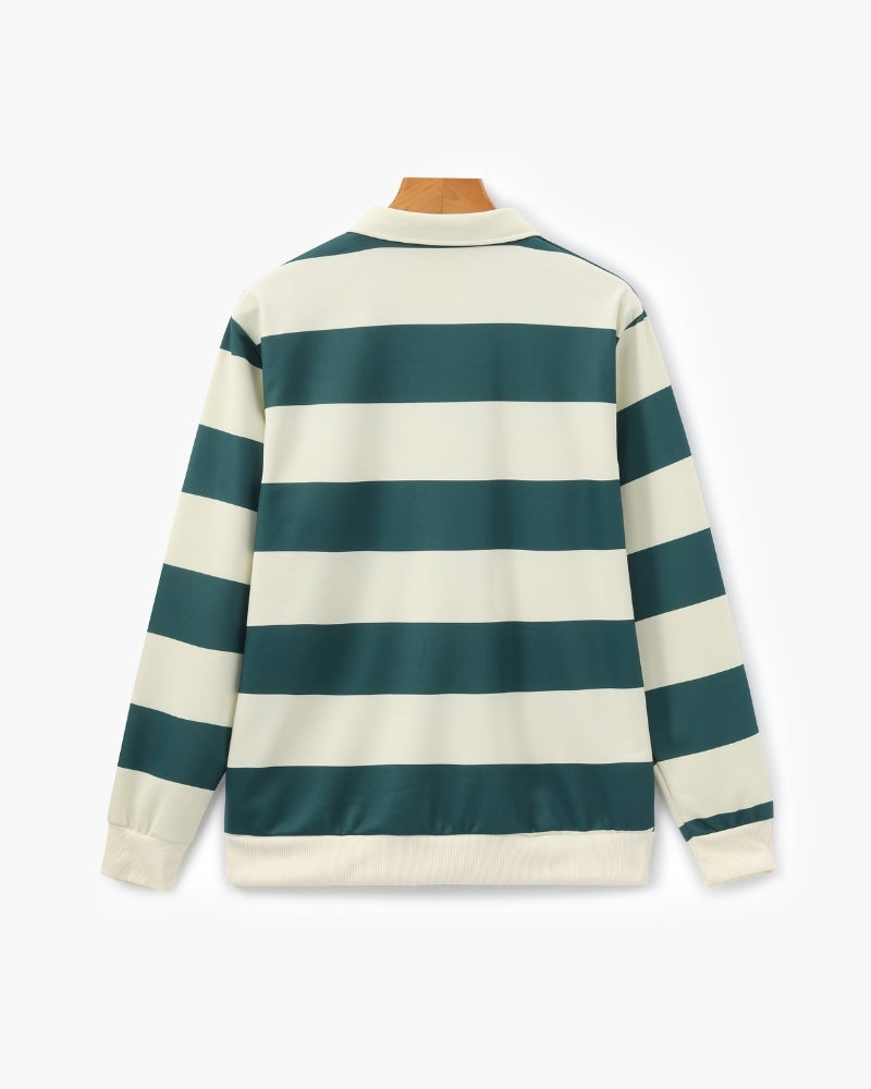 Polo de rugby vintage Stripe