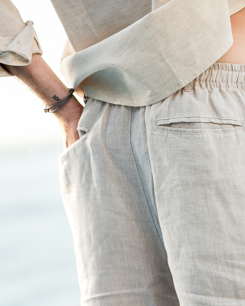 Casablanca - Pantalon corto de lino
