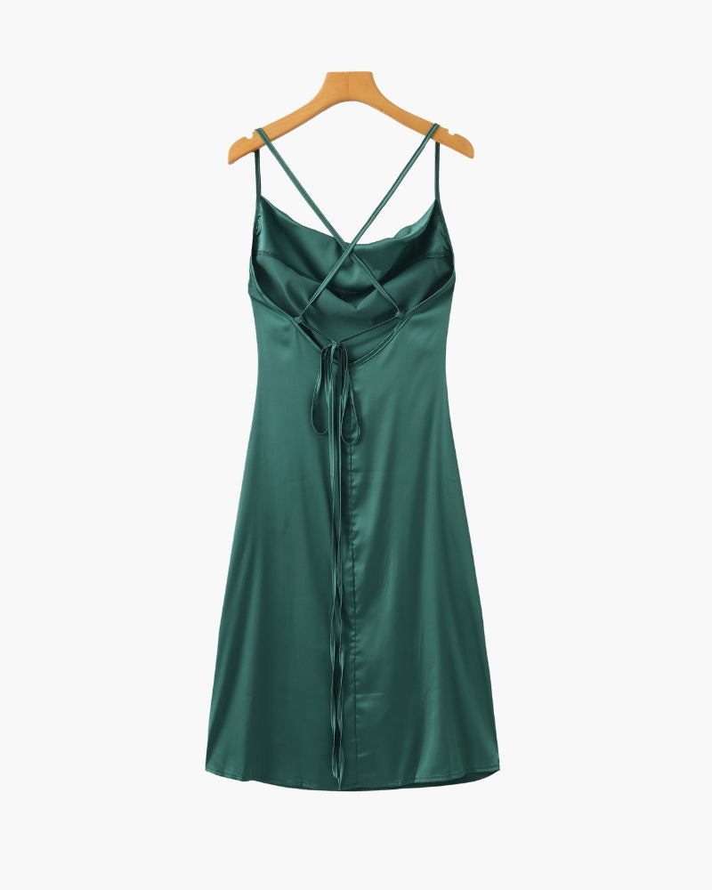 Vestido de sobres de seda Old Money