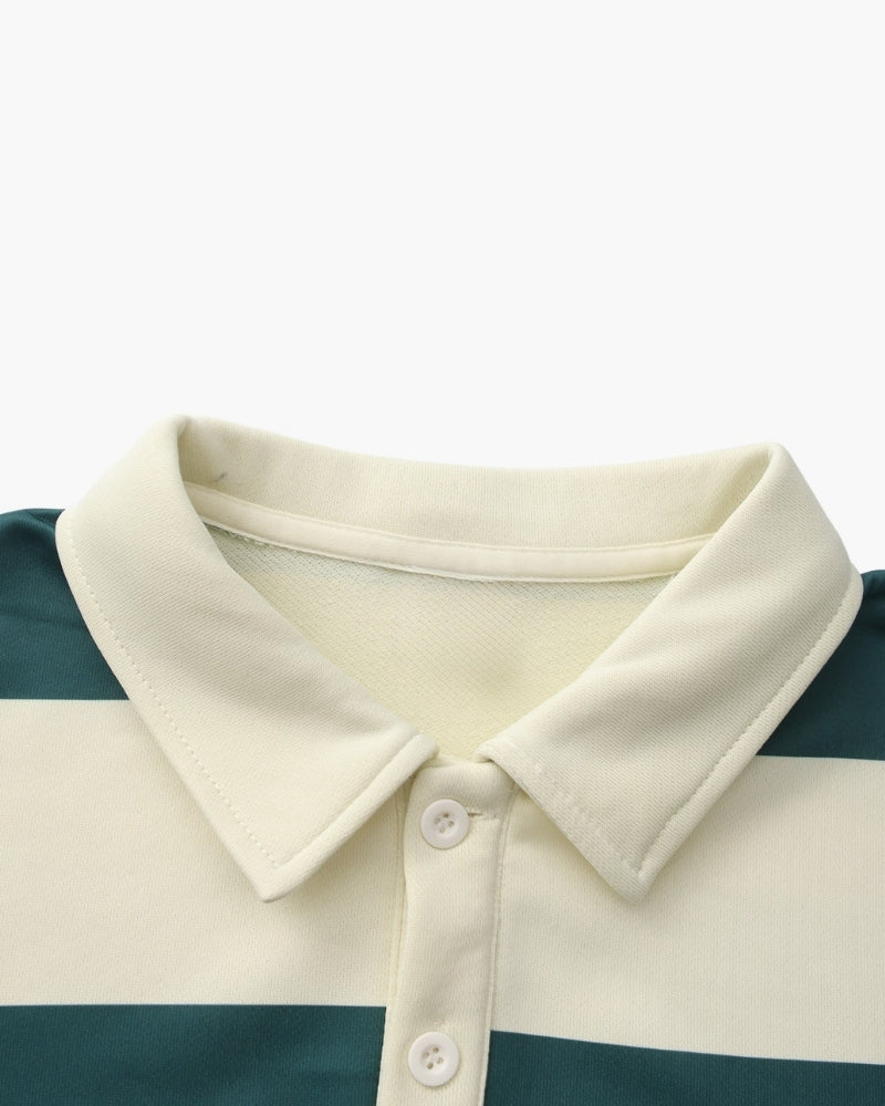 Polo de rugby vintage Stripe