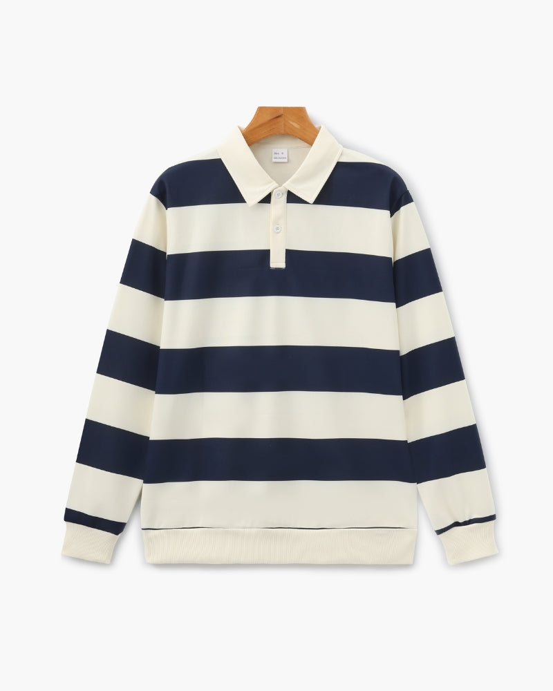 Polo de rugby vintage Stripe