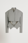 Karnel - Chaqueta asimétrica con silueta recortada