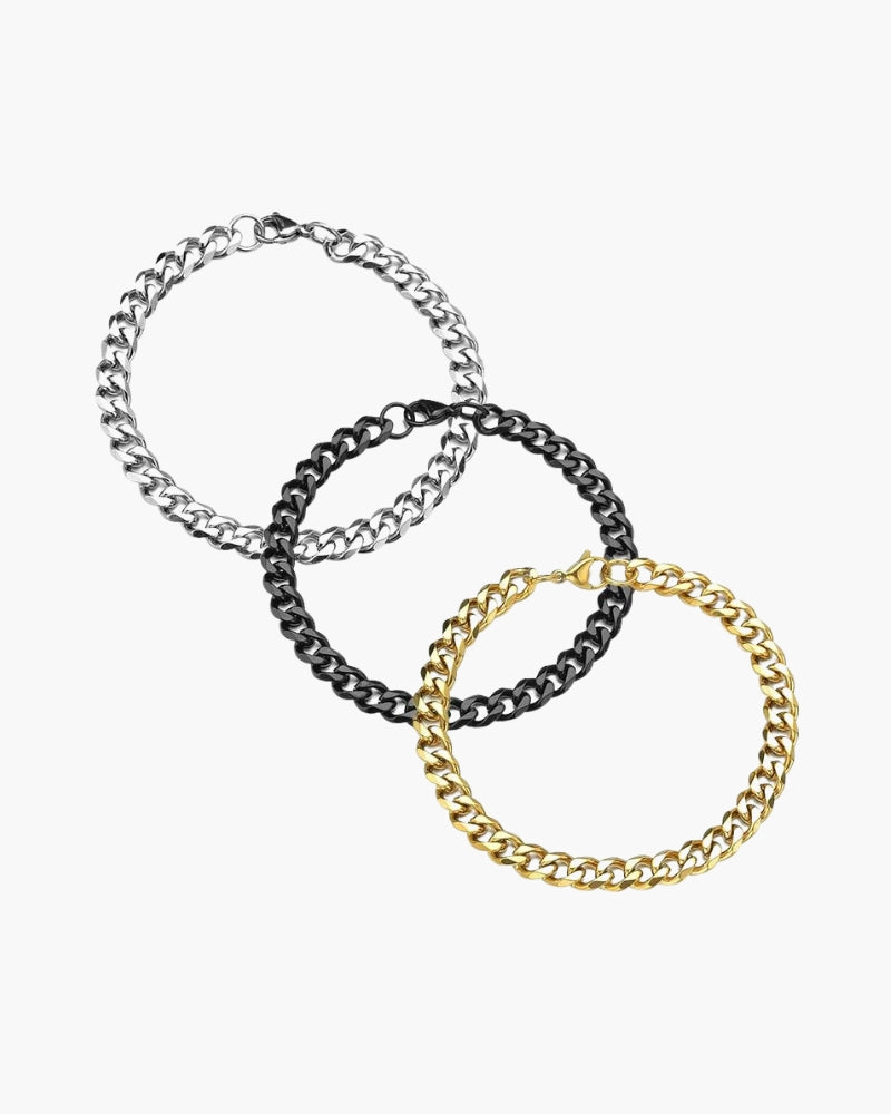 Pulsera con cadenas old money