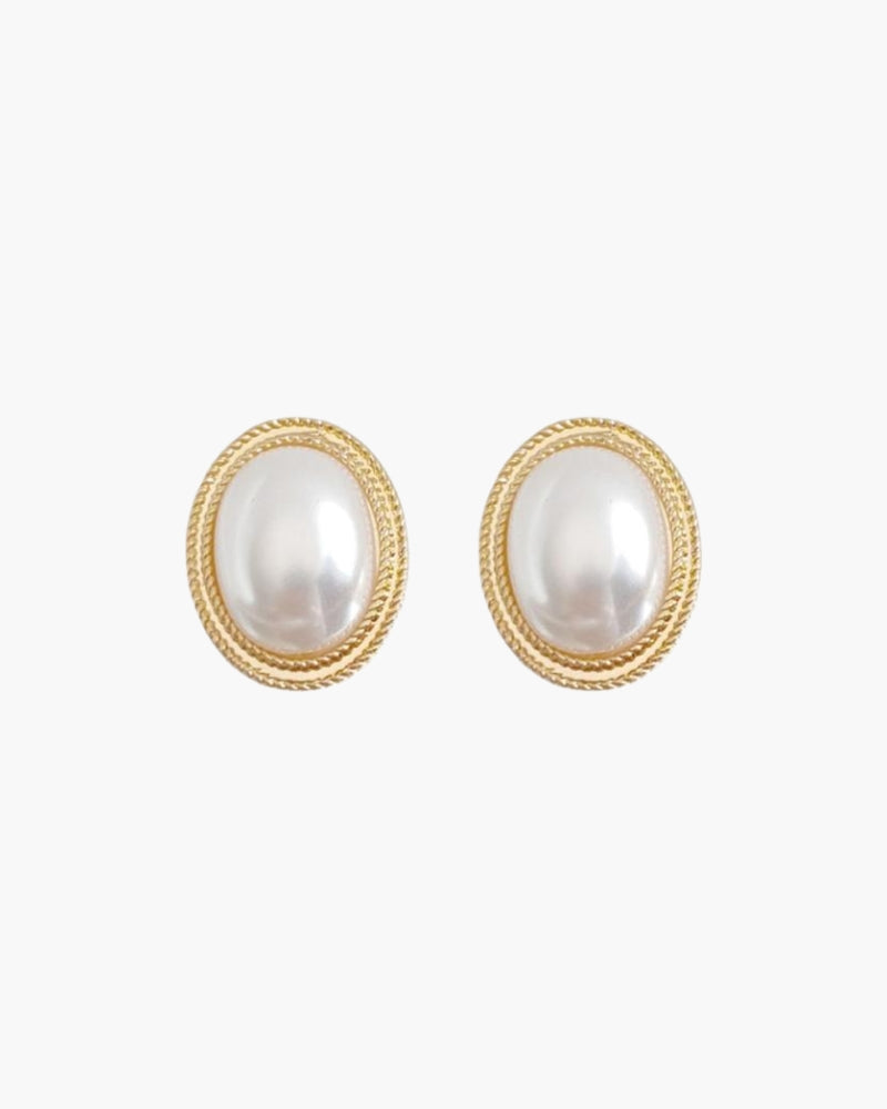 Pendientes Perlas Ovaladas