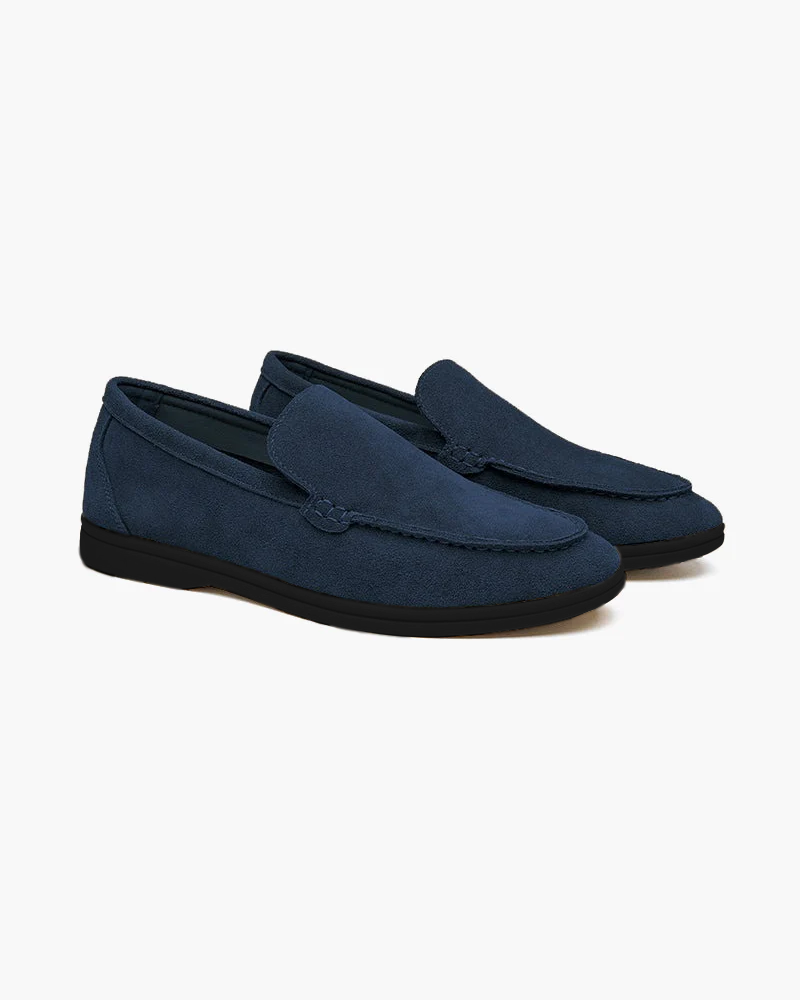 Premium Suede Loafers - Soles Negros