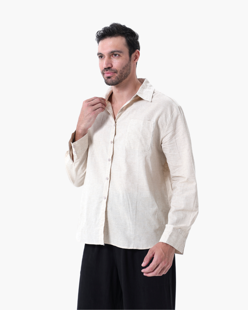 Conjunto de lino Old Money (manga larga)