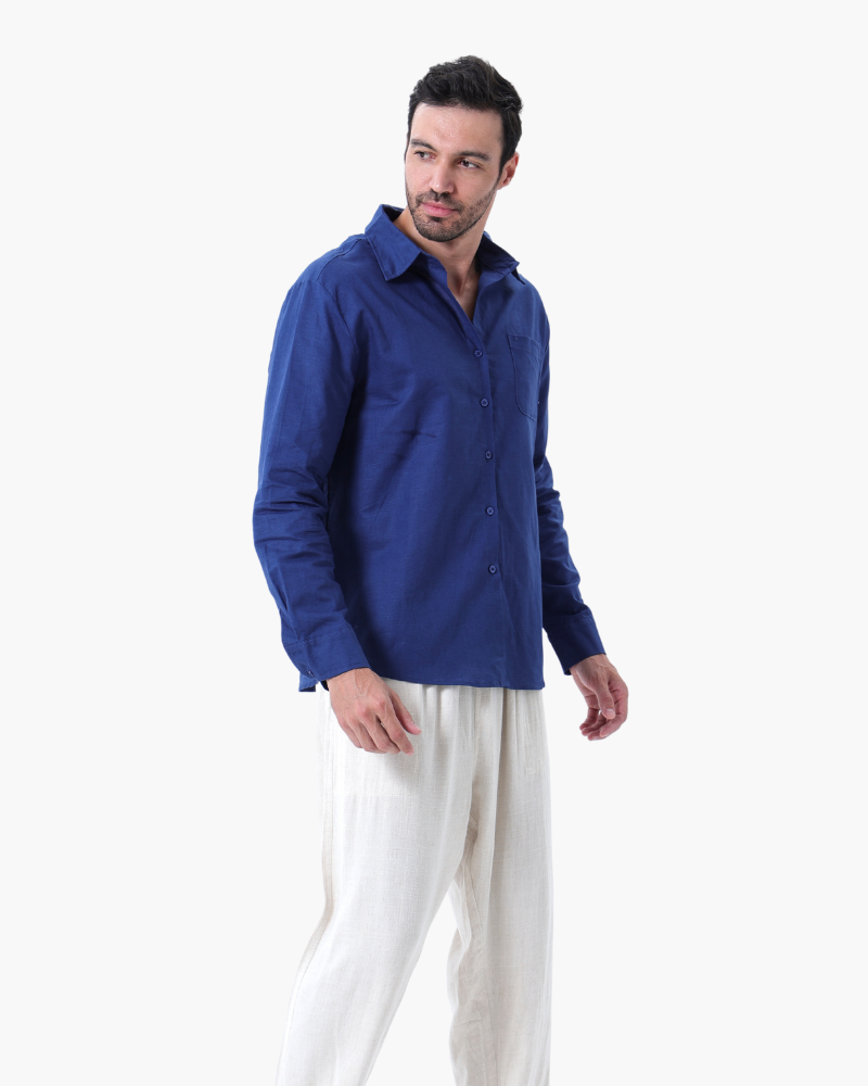 Conjunto de lino Old Money (manga larga)