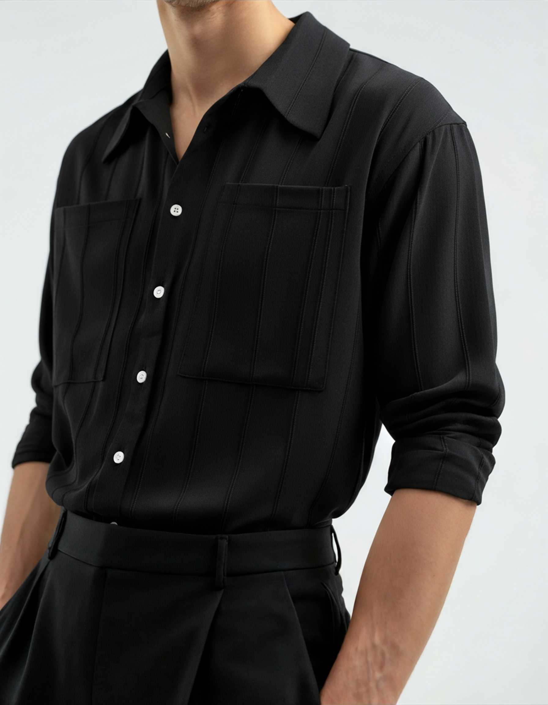 ST Tropez Camiseta con costillas