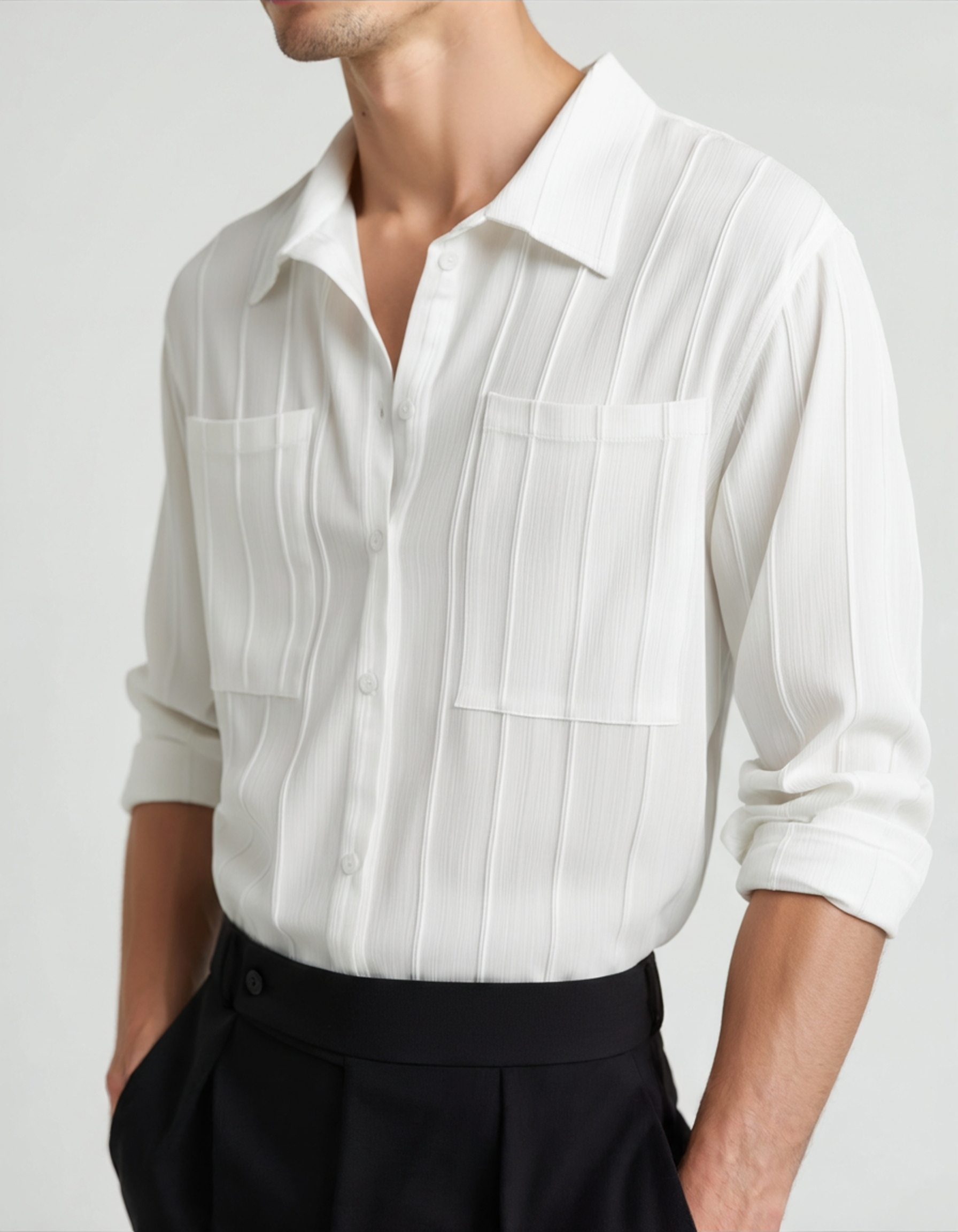 ST Tropez Camiseta con costillas