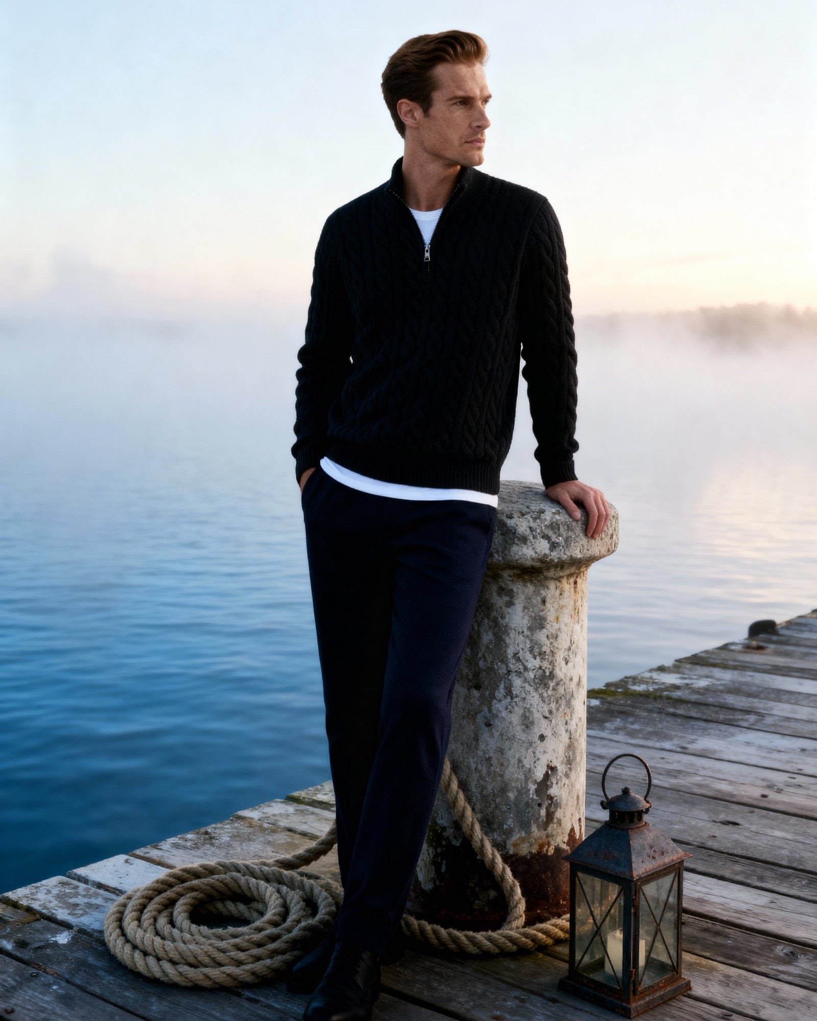 Sweater Verbier con media cremallera