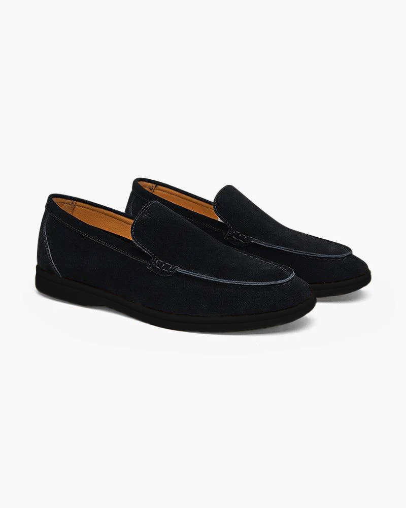 Premium Suede Loafers - Soles Negros