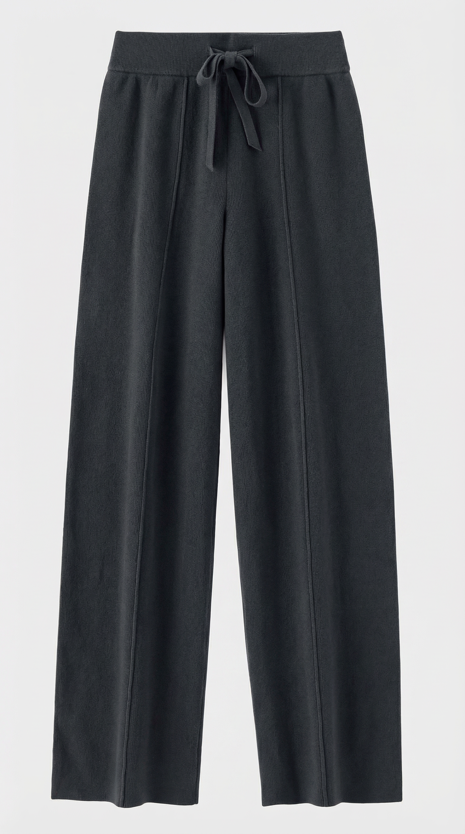 Milos - 100% Merino Woolen Wide Leg Pants Black