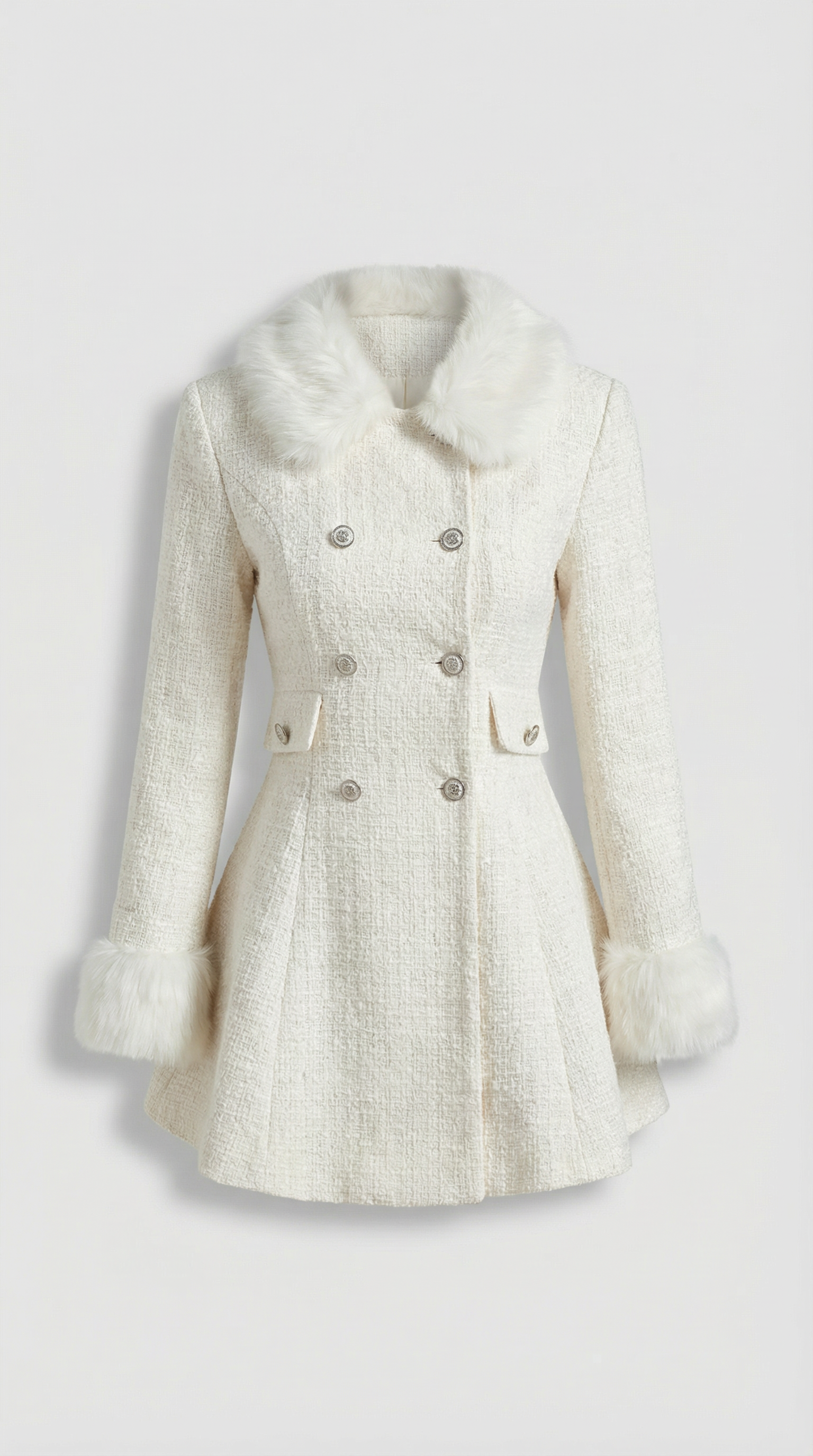 Umber - 2 Piece Coat with Bow Collar